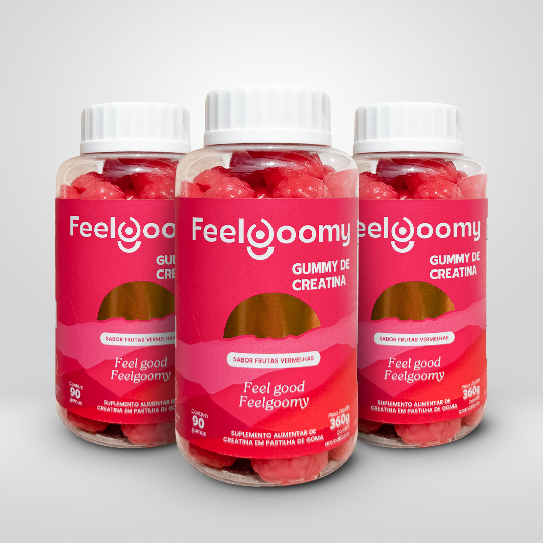 Kit 3 Potes de Creatina em Gummy