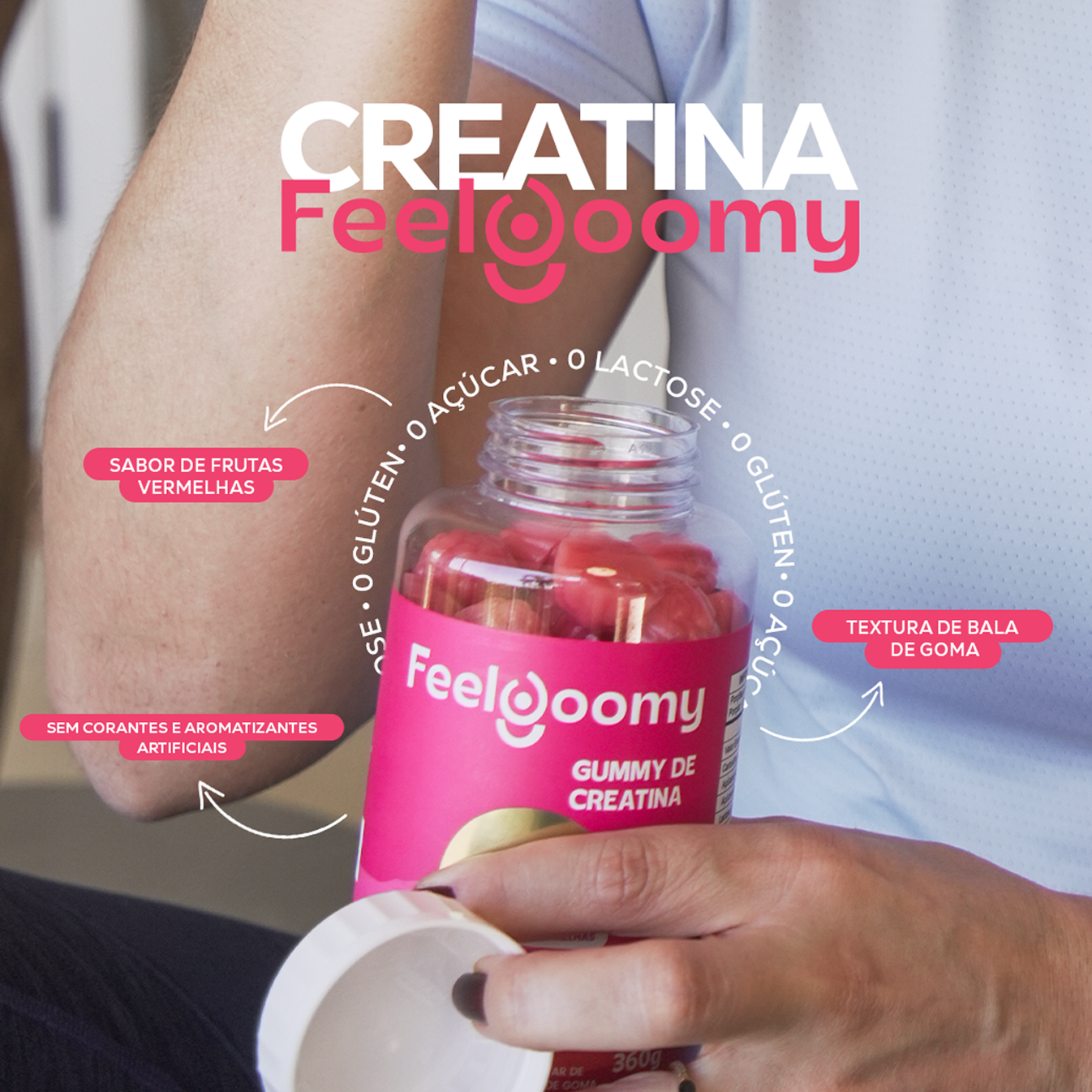 Creatina Monohidratada em Gummy Feelgoomy